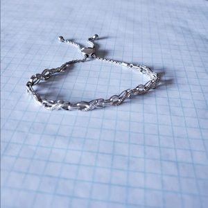 Diamond infinity bracelet